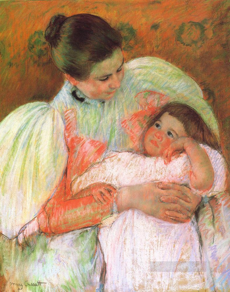 Nurse and Child mothers children Mary Cassatt Oil Paintings